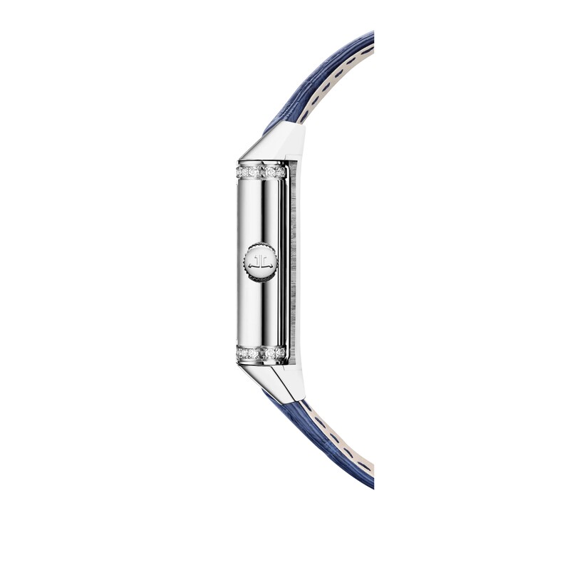 Main Image 3 of Jaeger-LeCoultre Reverso One Ladies' Diamond & Blue Alligator Leather Strap Watch