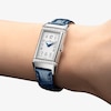 Thumbnail Image 3 of Jaeger-LeCoultre Reverso One Ladies' Diamond & Blue Alligator Leather Strap Watch