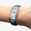 Thumbnail Image 4 of Jaeger-LeCoultre Reverso One Ladies' Diamond & Blue Alligator Leather Strap Watch