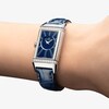 Thumbnail Image 5 of Jaeger-LeCoultre Reverso One Ladies' Diamond & Blue Alligator Leather Strap Watch