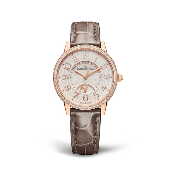Jaeger-LeCoultre Rendez-Vous Classic Ladies’ Diamond Bezel & 18ct Rose Gold Leather Watch
