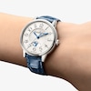 Thumbnail Image 3 of Jaeger-LeCoultre Rendez-Vous Classic Ladies' Blue Alligator leather Strap Watch