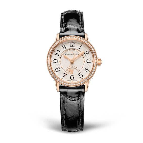 Jaeger-LeCoultre Rendez-Vous Classic Ladies’ Diamond Bezel & 18ct Rose Gold Leather Watch