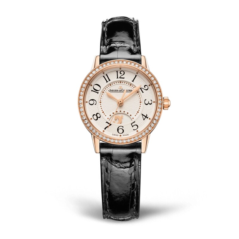 Jaeger-LeCoultre Rendez-Vous Classic Ladies' Diamond Bezel & 18ct Rose Gold Leather Watch