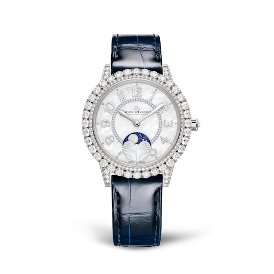 Jaeger-LeCoultre Rendez-Vous Classic Ladies’ Diamond & Blue Alligator Leather Watch