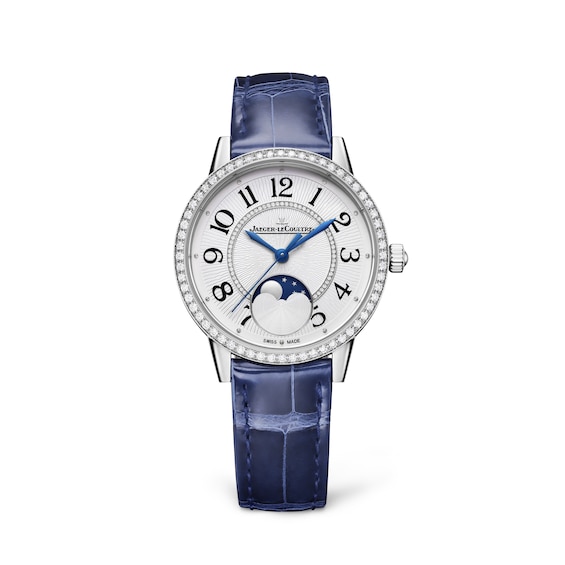 Jaeger-LeCoultre Rendez-Vous Classic Ladies’ Diamond Bezel & Blue Leather Watch