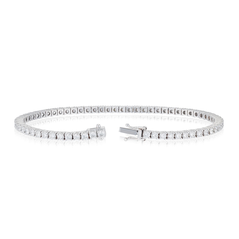 18ct White Gold 4ct Diamond Tennis Bracelet