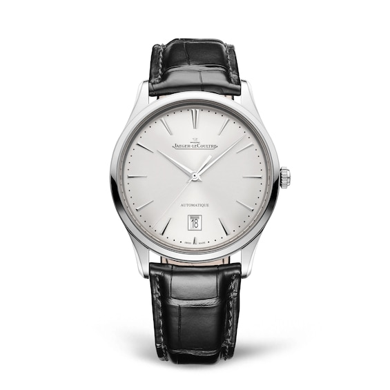 Jaeger-LeCoultre Master Ultra Thin Men’s Silver Dial & Black Alligator Leather Watch