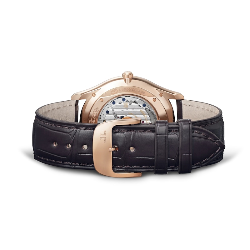 Main Image 5 of Jaeger-LeCoultre Master Ultra Thin Men's 18ct Rose Gold & Brown Alligator Leather Watch