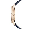 Thumbnail Image 1 of Jaeger-LeCoultre Master Ultra Thin Men's 18ct Rose Gold & Blue Leather Strap Watch
