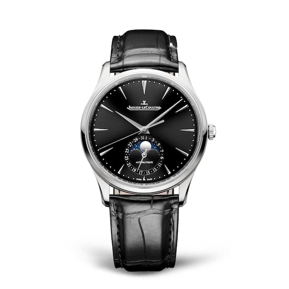 Jaeger-LeCoultre Master Ultra Thin Men’s Black Dial & Leather Strap Watch
