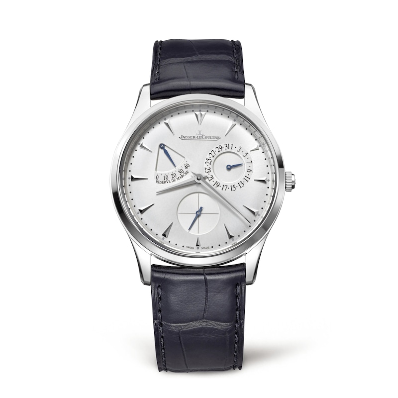 Jaeger-LeCoultre Master Ultra Thin Men's Silver Dial & Black Alligator Leather Watch