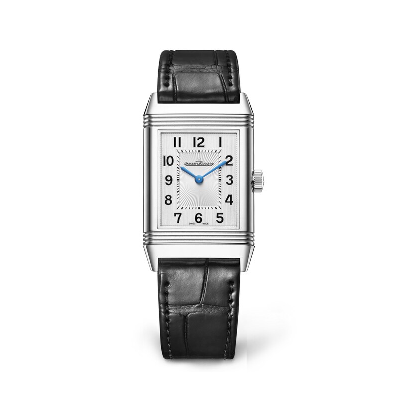 Main Image 1 of Jaeger-LeCoultre Reverso Classic Ladies' Silver Dial & Black Alligator Leather Watch