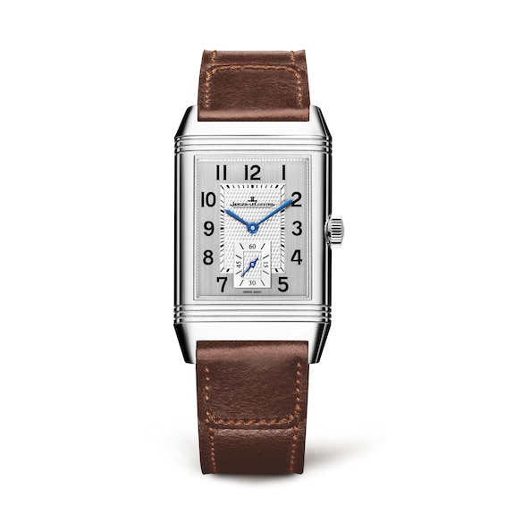Jaeger-LeCoultre Reverso Classic Men’s Small Brown Calfskin Strap Watch
