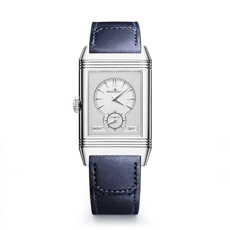 Jaeger-LeCoultre Reverso Tribute Men's Interchangeable Dial & Blue Leather Strap Watch