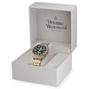 Thumbnail Image 5 of Vivienne Westwood Eastend Ladies' Crystal Green Dial & Gold-Tone Bracelet Watch