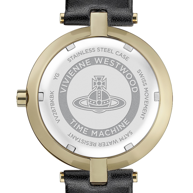 Main Image 3 of Vivienne Westwood Ladies' Black Dial & Leather Strap Watch