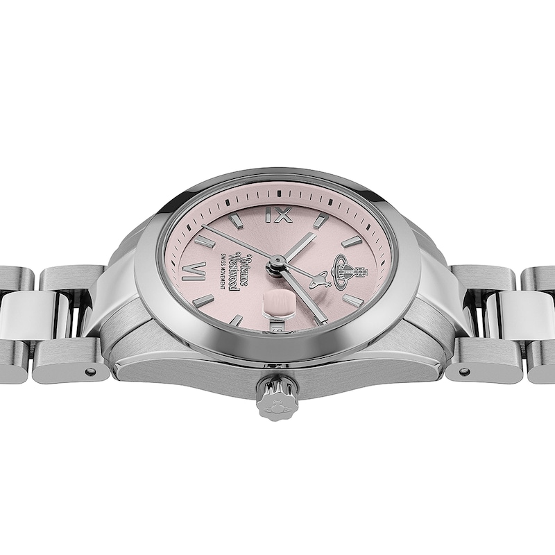 Vivienne Westwood Ladies' Pink Dial & Stainless Steel Bracelet Watch