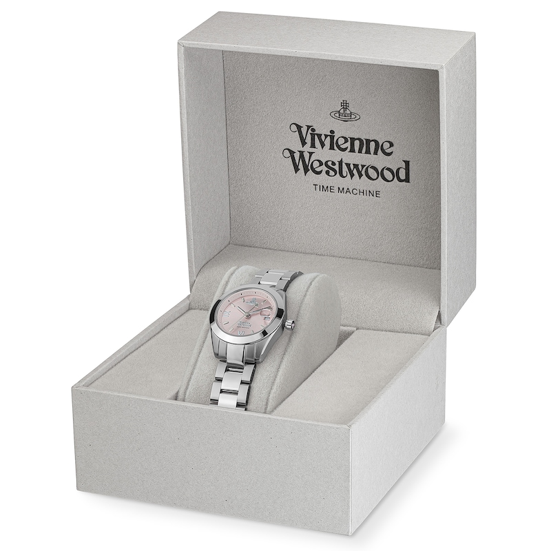 Vivienne Westwood Ladies' Pink Dial & Stainless Steel Bracelet Watch