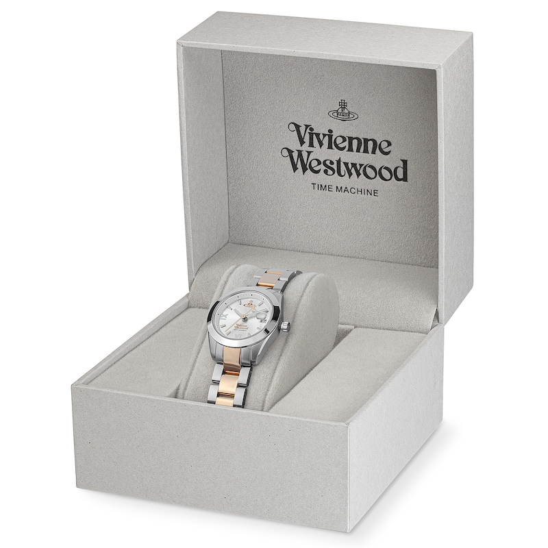 Main Image 6 of Vivienne Westwood Ladies' Silver Dial & Two Tone Bracelet