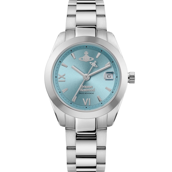 Women's Vivienne Westwood Blue Dial & Stainless Steel Bracelet Watch