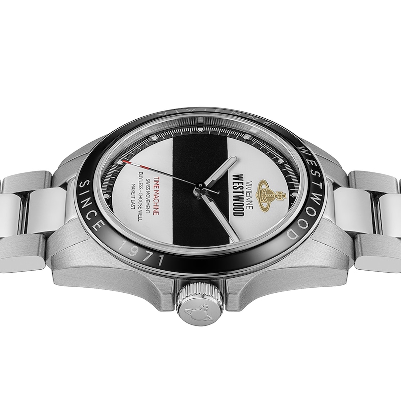 Vivienne Westwood Men's Monochrome Stainless Steel Watch