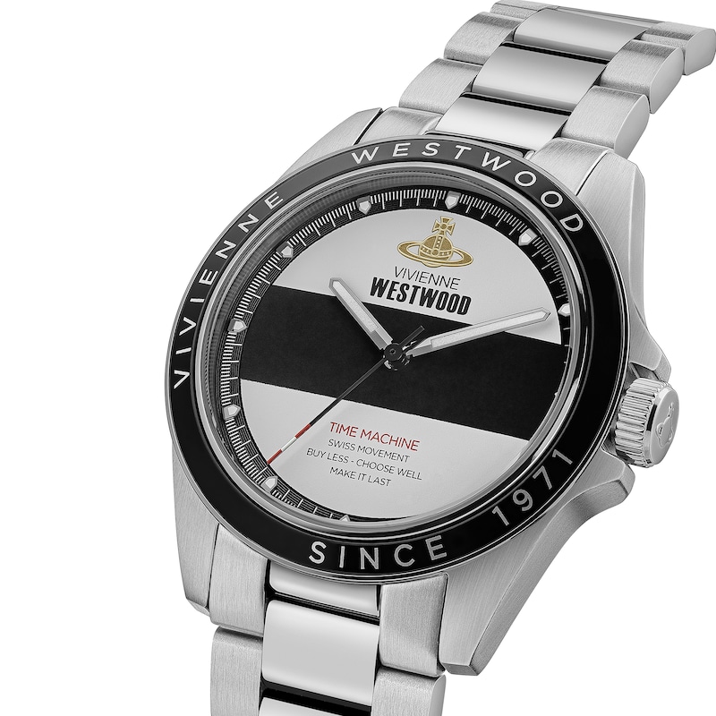 Vivienne Westwood Men's Monochrome Stainless Steel Watch