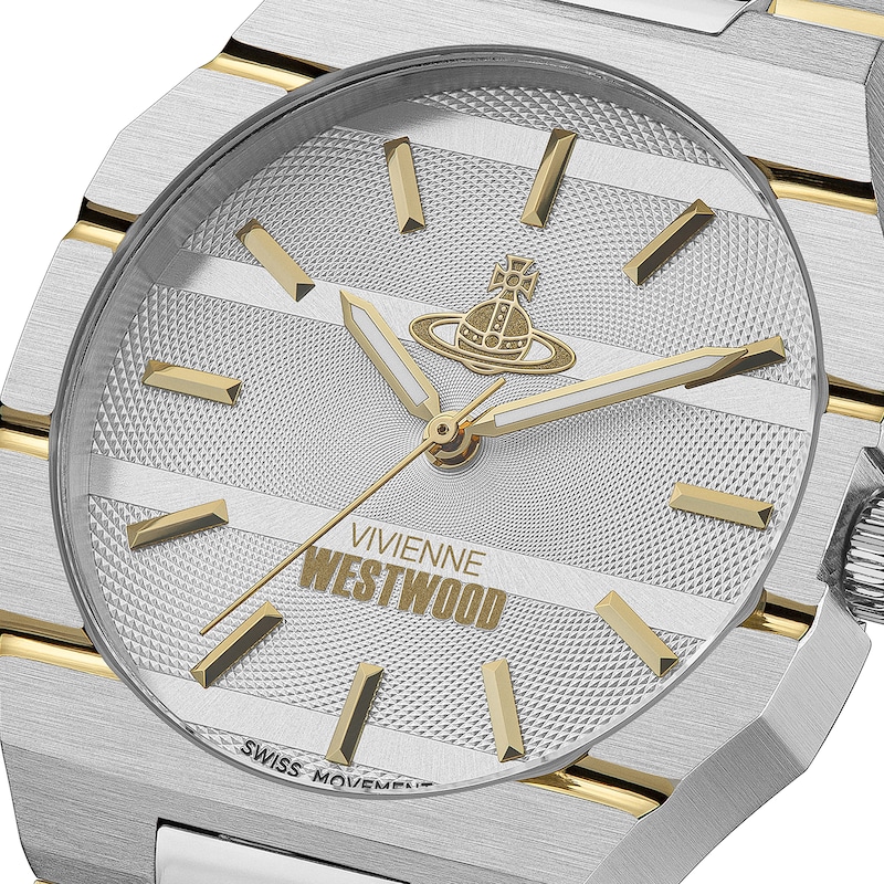 Main Image 5 of Vivienne Westwood Gold Tone Detail & Stainless Steel Bracelet Watch