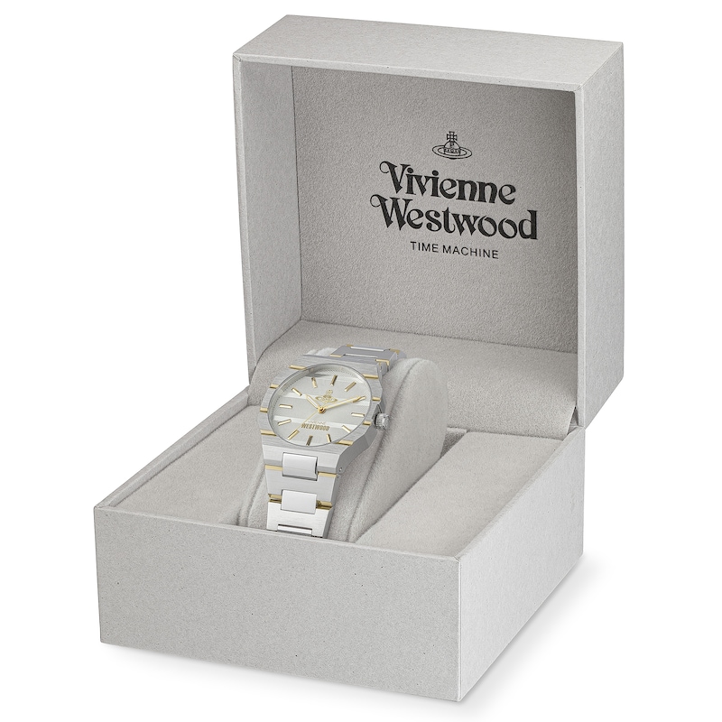 Main Image 6 of Vivienne Westwood Gold Tone Detail & Stainless Steel Bracelet Watch