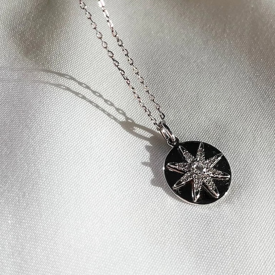 CARAT* LONDON Sora Sterling Silver Star Pendant Necklace