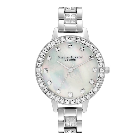 Women's Olivia Burton Treasure Mop Dial & Stainless Steel Watch