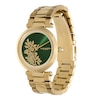 Thumbnail Image 1 of Olivia Burton Signature Florals T-Bar Green Dial & Gold-Tone Stainless Steel Watch