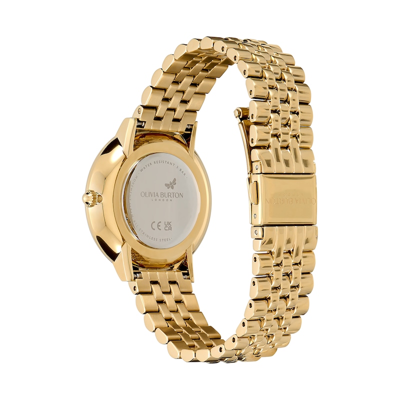 Olivia Burton Celestial Nova Taupe Star Dial & Gold-Tone Bracelet Watch