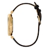 Thumbnail Image 2 of Olivia Burton Signature Minima Bee T-Bar Gold-Tone & Black Leather Watch