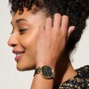 Thumbnail Image 5 of Olivia Burton Signature Minima Bee T-Bar Gold-Tone & Black Leather Watch