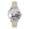 Thumbnail Image 0 of Olivia Burton Floral Blooms Ultra Slim Ladies' Silver Dial & Leather Watch
