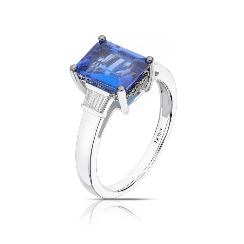 Le Vian Chocolatier 14ct White Gold  0.23ct Diamond & Tanzanite Ring