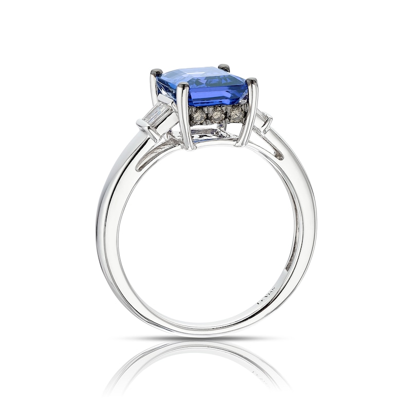 Le Vian Chocolatier 14ct White Gold  0.23ct Diamond & Tanzanite Ring