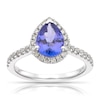 Thumbnail Image 0 of Le Vian 14ct White Gold 0.29ct Nude Diamond & Blue Tanzanite Pear Shape Ring
