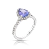 Thumbnail Image 1 of Le Vian 14ct White Gold 0.29ct Nude Diamond & Blue Tanzanite Pear Shape Ring