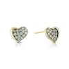 Thumbnail Image 0 of Godiva x Le Vian 14ct Yellow Gold & 0.23ct Diamond Heart Stud Earrings
