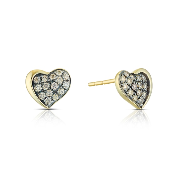 Godiva x Le Vian 14ct Yellow Gold and 0.23ct Diamond Heart S
