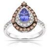 Thumbnail Image 0 of Le Vian 14ct White Gold 0.80ct Diamond & Tanzanite Pear Shape Ring