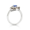 Thumbnail Image 2 of Le Vian 14ct White Gold 0.80ct Diamond & Tanzanite Pear Shape Ring