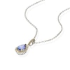 Thumbnail Image 1 of Le Vian 14ct White Gold 0.29ct Nude Diamond & Blue Tanzanite Pear Shape Pendant Necklace