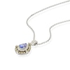 Thumbnail Image 1 of Le Vian 14ct White Gold 0.8ct Diamond & Tanzanite Pendant Necklace