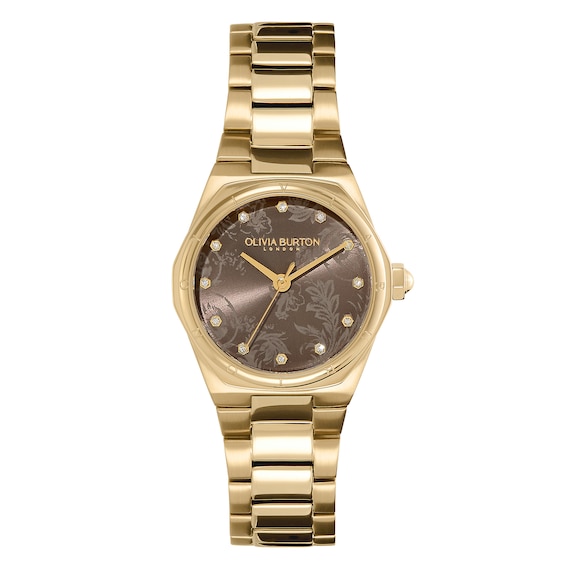 Olivia Burton Mini Hexa Ladies’ Gold-Tone Bracelet Watch