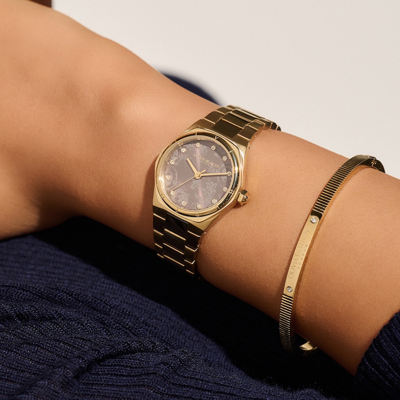 Olivia Burton Sports Luxe Mini Hexa Ladies' Gold-Tone Watch