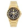 Thumbnail Image 0 of Versace Greca Black Dial & Gold-Tone Bracelet Watch