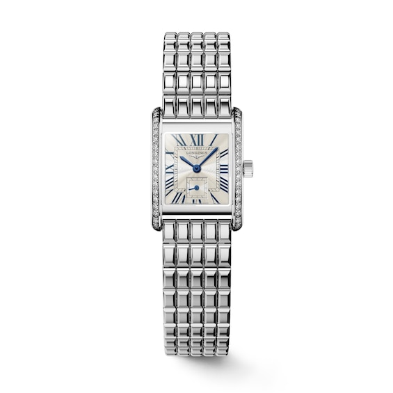 Longines Mini DolceVita Ladies’ Diamond Case & Stainless Steel Bracelet Watch